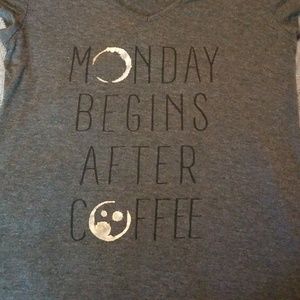 Large tunic. Monday begins after coffee.